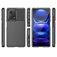 Thunder Case dėklas Xiaomi Redmi Note 12 Pro+ silikoninis šarvuotas dėklas juodas