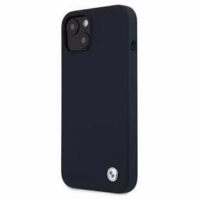 BMW Silicone Signature dėklas telefonui iPhone 13 mini - tamsiai mėlynas