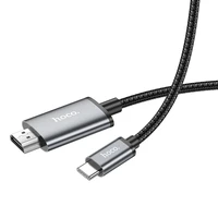 Kabelis Hoco UA27 USB-C to HDMI pilkas