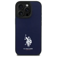 US Polo USHCP15XPGEV iPhone 15 Pro Max 6.7" tamsiai mėlynas Siuvinėta DH spalva Odinis
