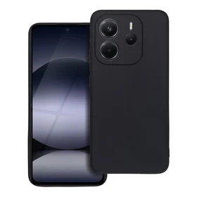 Matinis dėklas telefonui XIAOMI Redmi Note 14 4G (GLOBAL - 164,84mm x 78,15mm x 8,16mm) juodas