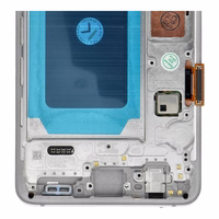 FixCell LCD ekranas SAMSUNG S10 G973 baltas su rėmeliu (refub)