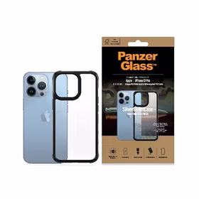 PanzerGlass ClearCase iPhone 13 Pro 6.1" juodas Antibacterial Military grade SilverBullet 0324