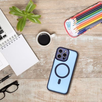 VARIETE MAG COVER Dėklas telefonui, suderinamas su MagSafe, skirtas SAMSUNG S26 Ultra tamsiai mėlynas