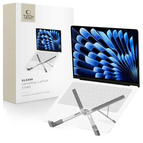 Tech-Protect ULS300 nešiojamojo kompiuterio stovas - sidabrinis