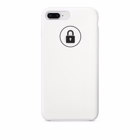 Dėklas "Silicone Case" skirtas iPhone 7 Plus (8 Plus) / White / su įpakavimu