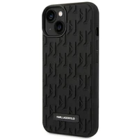 Karl Lagerfeld 3D Monogram dėklas telefonui iPhone 14 Plus - juodas