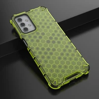 Honeycomb dėklas telefonui su TPU buferiu Samsung Galaxy A32 5G žalias