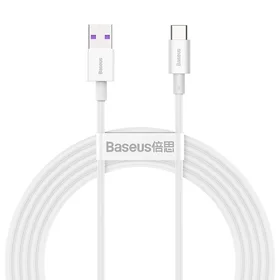 USB kabelis Baseus Superior iš USB į Type-C 66W 2.0m baltas CATYS-A02