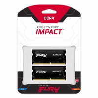 Kingston Technology FURY Impact atminties modulis 64 GB 2 x 32 GB DDR4 3200 MT/s 260-pin SO-DIMM