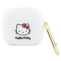Hello Kitty silikoninis 3D Kitty galvos dėklas AirPods 3 - baltas