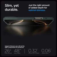 Spigen Liquid Air dėklas telefonui iPhone 16 Pro Max - žalias