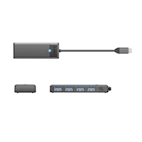 Orico PAPW4A-C3 USB-A Hub prijungimo stotelė 4x USB-A 3.0 - juoda