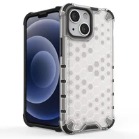 Honeycomb Case šarvu dangtelis su TPU buferiu iPhone 13 mini skaidrus