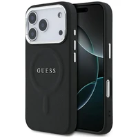 Guess Classic Logo Magnetinis dėklas telefonui iPhone 17 Pro - juodas