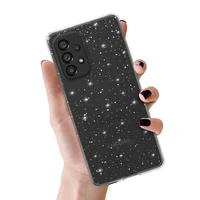 Crystal Glitter dėklas telefonui Samsung Galaxy A23 4G/5G sidabrinis