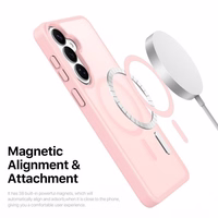 Dėklas Dux Ducis Yind MagSafe Samsung S942 S26 rožinis