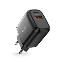 Tech-Protect C20W įkroviklis USB-C PD 20W / USB-A QC 3.0 - juodas