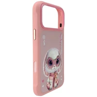 Nimmy Cool&Cute 2.0 Rabbit dėklas iPhone 17 Pro Max - rožinis