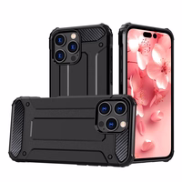 Hybrid Armor dėklas telefonui iPhone 16 Pro - juodas