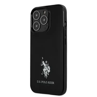 US Polo USHCP13XUMHK iPhone 13 Pro Max 6.7" juodas/juodas kietas dėklas Horses Logo