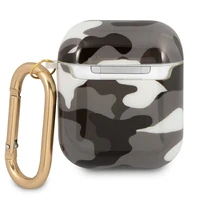 Guess GUA2UCAMG AirPods dėklas juodas/juodas Camo kolekcija