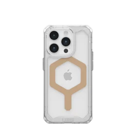 UAG Plyo Magnetinis dėklas telefonui iPhone 15 Pro - permatomas ir auksinis