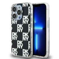 DKNY IML languotas mono raštas dėklas telefonui iPhone 15 Pro Max - juodas