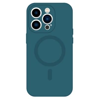 TEL PROTECT magnetinis silikoninis dėklas telefonui Iphone 15 mėlynas