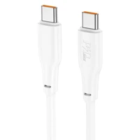 Kabelis USB C į USB C Hoco 3A 100W 1 m X93 baltas