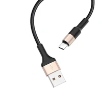 USB kabelis Hoco X26 Type-C 1.0m juodas-auksinis