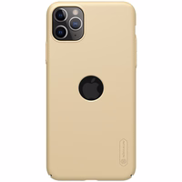 Nillkin Super Frosted Shield - dėklas Apple iPhone 11 Pro Max z wycięciem na logo (Golden)
