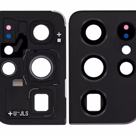 Samsung G998 S21 Ultra 5G kameros stikliukas su rėmeliu Phantom Black ORG