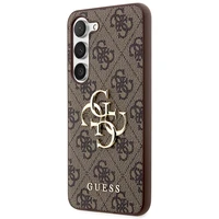 Guess GUHCS23S4GMGBR S23 S911 rudas/rudas kietas dėklas 4G Big Metal Logo