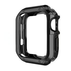 Minkštas tvirtas dėklas laikrodžiui Apple Watch 42 mm (Series 1/2/3) - juodas