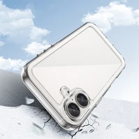 Outer Space dėklas telefonui su geliniu rėmeliu iPhone 16 Plus - skaidrus