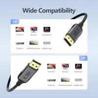 Tech-Protect UltraBoost DisplayPort į DisplayPort 1.4 4K 60Hz laidas 2m - juodas