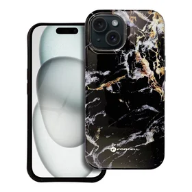 FORCELL F-PROTECT Mirage, militarinio kritimo testuotas dėklas telefonui, MagSafe suderinamas IPHONE 15 PRO juodas