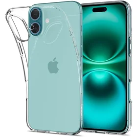 Spigen Liquid Crystal dėklas telefonui iPhone 16 - skaidrus