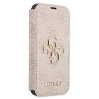 Guess GUBKP13X4GMGPI iPhone 13 Pro Max 6.7" dėklas rožinis 4G Big Metal Logo