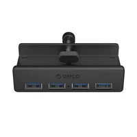 "Orico MH4PU" šakotuvas su gnybtais 4x USB-A 3.0 - juodas