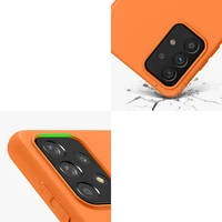 Silikoninis dėklas telefonui minkštas lankstus guminis dangtelis Samsung Galaxy A22 4G raudonas