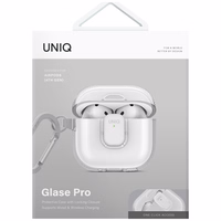 Uniq Glase Pro dėklas AirPods 4 - skaidrus