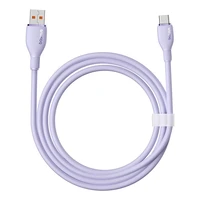 Baseus Pudding 100W USB-A - USB-C kabelis 2m - violetinis
