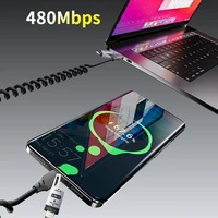 Dudao L20 Pro 4-in-1 USB-A / USB-C - Lightning / USB-C kabelis - juodas