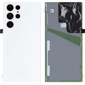 Galinis dangtelis Samsung S908 S22 Ultra White originalus (service pack)