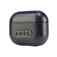 Audi odinis dėklas su dideliu logotipu AirPods 3 - juodas