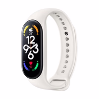 Silikoninis dirželis Xiaomi Mi Band 5 / 6 / 7 smėlinas (11)