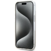 DKNY IML Mono ir juostelės Magnetinis dėklas iPhone 15 Plus / 14 Plus - rožinė