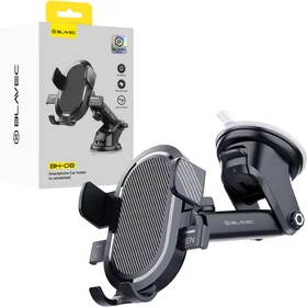 Blavec Automobilio laikiklis BH-08 prie priekinio stiklo / prietaisų skydo (BH08-WSB) juodas